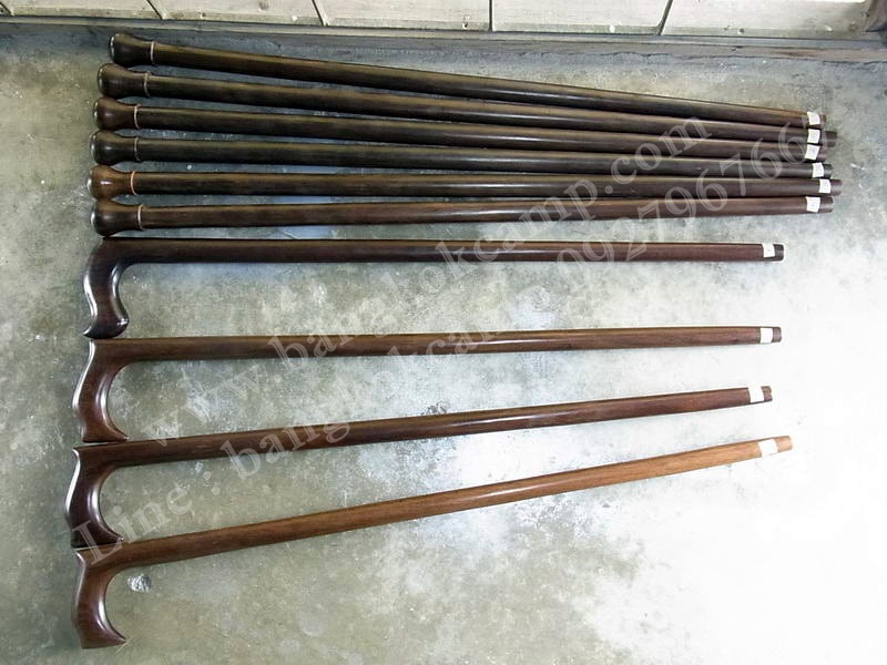 ไม้เท้า ไม้มะค่า (ชุด2)