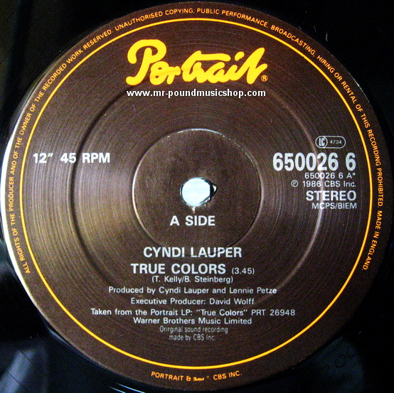 Cyndi Lauper - True Colors