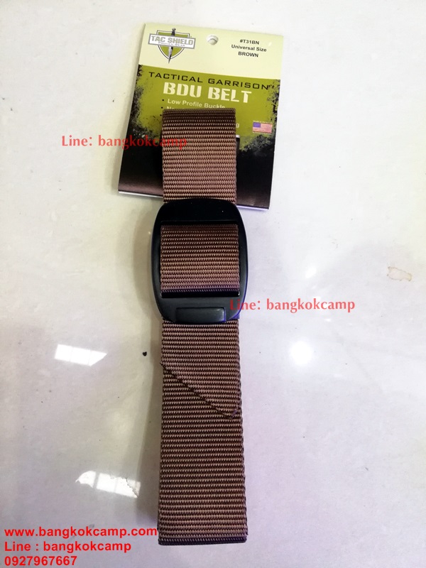 เข็มขัด TAC SHIELD TACTICAL BDU BELTS UNIVERSAL SIZE (น้ำตาล)