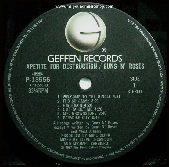 Guns N' Roses - Appetite For Destruction