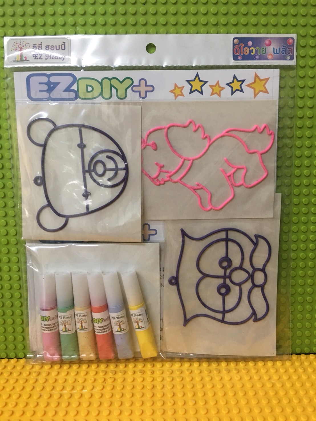 026 หยอดสี / บีบสี ติดกระจก - suncatcher / glass deco (EZ DIY+)