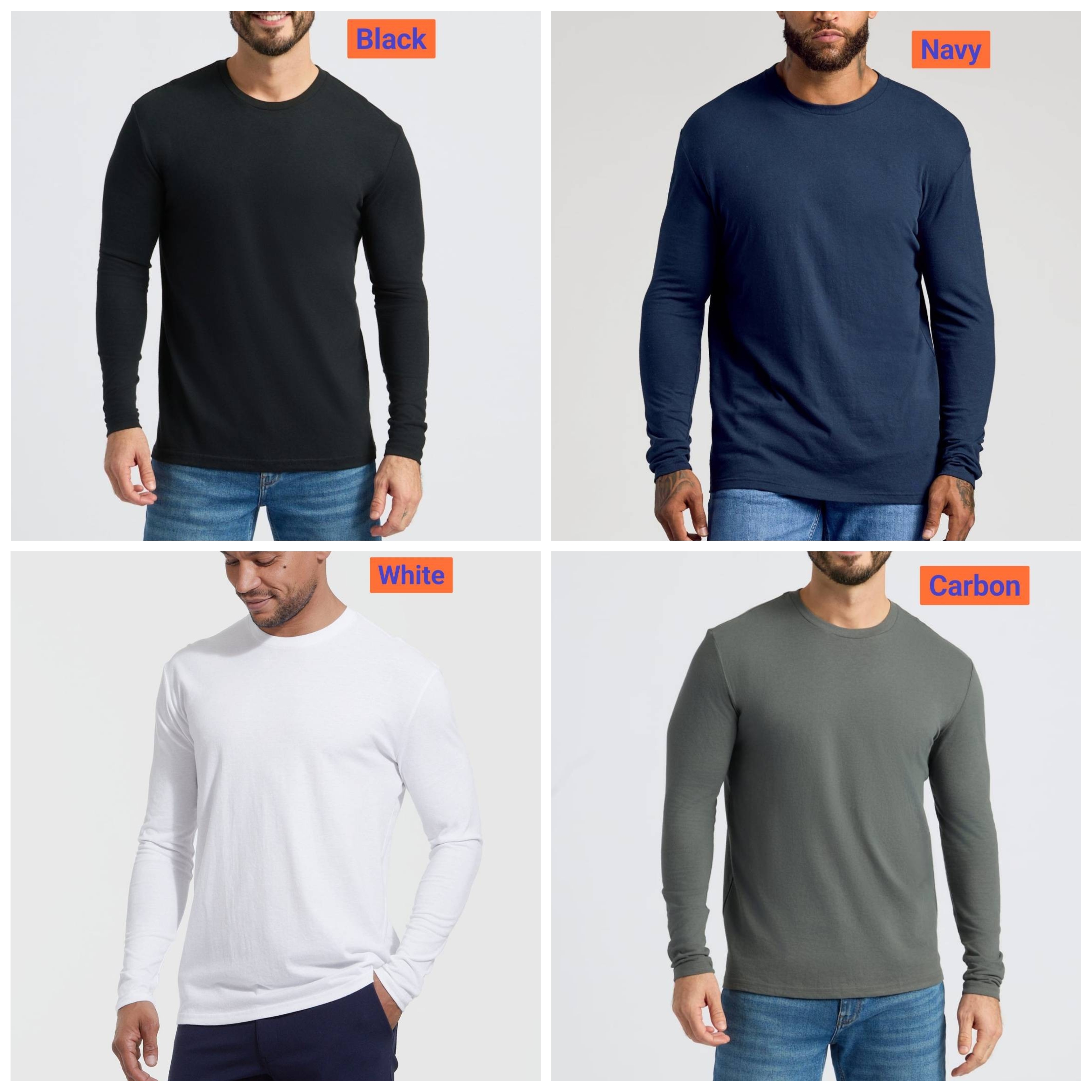 True Classic Premium Crew Neck Long Sleeve T-Shirt