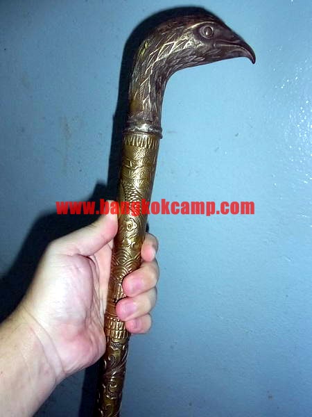 ไม้เท้าทองเหลือง หัวนกอินทรีย์ ซ่อนมีด