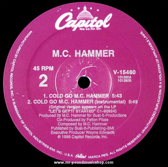 MC Hammer - (Hammer Hammer) They Put Me In The Mix / Cold Go M.C. Hammer