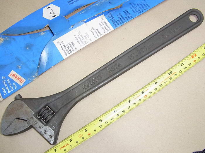 ประแจเลื่อน BACHO 15นิ้ว ใหม่เก่าเก็บ.. สภาพไม่ผ่านการใช้งาน