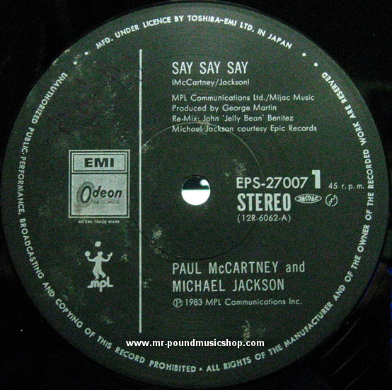 Paul McCartney & Michael Jackson - Say Say Say