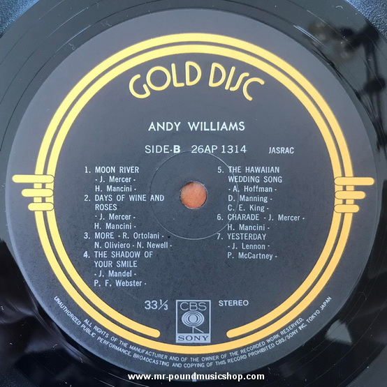 Andy Williams - Gold Disc