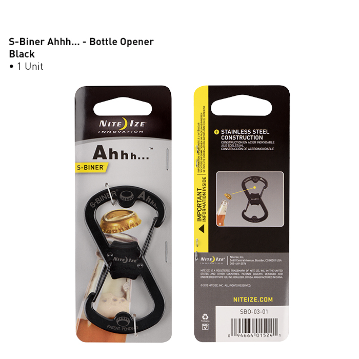 NiteIze S-BINER AHHH -Black