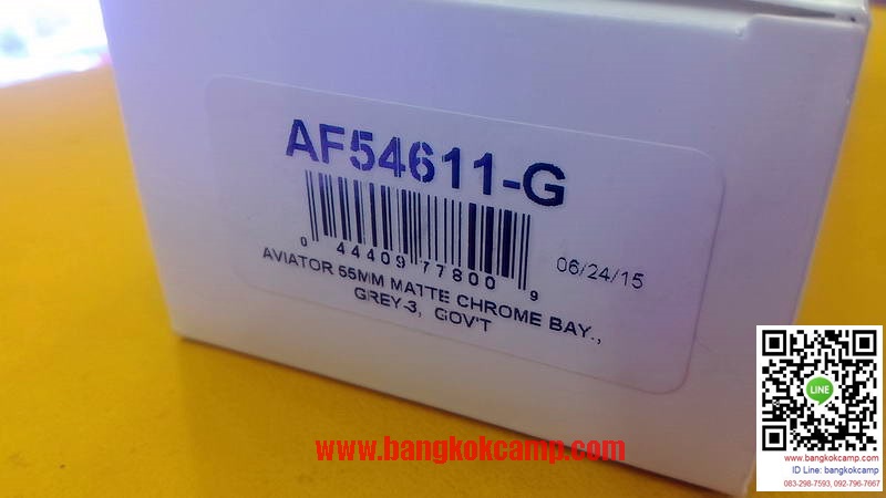 แว่น RANDOLPH...Randolph Aviator AF54611-G Square Sunglasses, Matte Chrome,55 mm