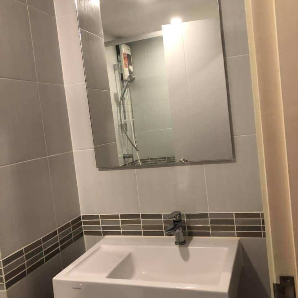 ให้เช่าคอนโด Lumpini Place Bangna Km.3 (ลุมพินี เพลส บางนา กม.3)หลังเซ็นทรัล 1 ห้องนอน ขนาด 26.13 ตรว. ตึก B ชั้น 2 ห้องมุม