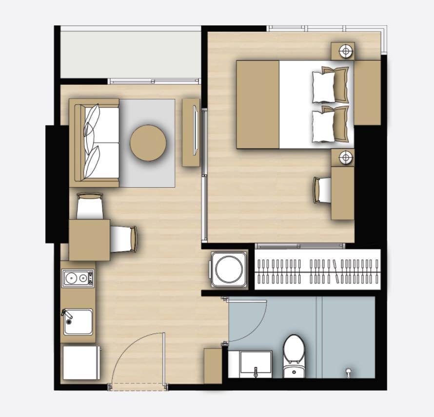 ขาย / เช่า ห้องเปล่า คอนโด เดอะ พาร์คแลนด์ เพชรเกษม 56 The Parkland Phetkasem 56 วิวสวนศุภาลัย ตึก B