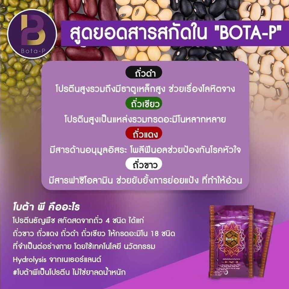 โปรตีนถั่วเข้มข้น โบต้าพี Bota P