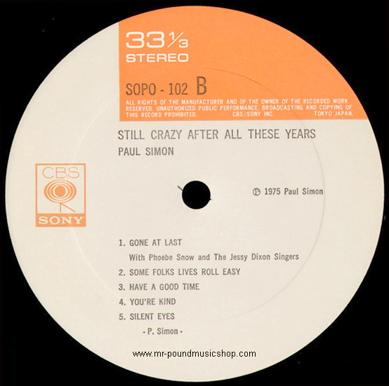 Paul Simon - Still Crazy After All These Years