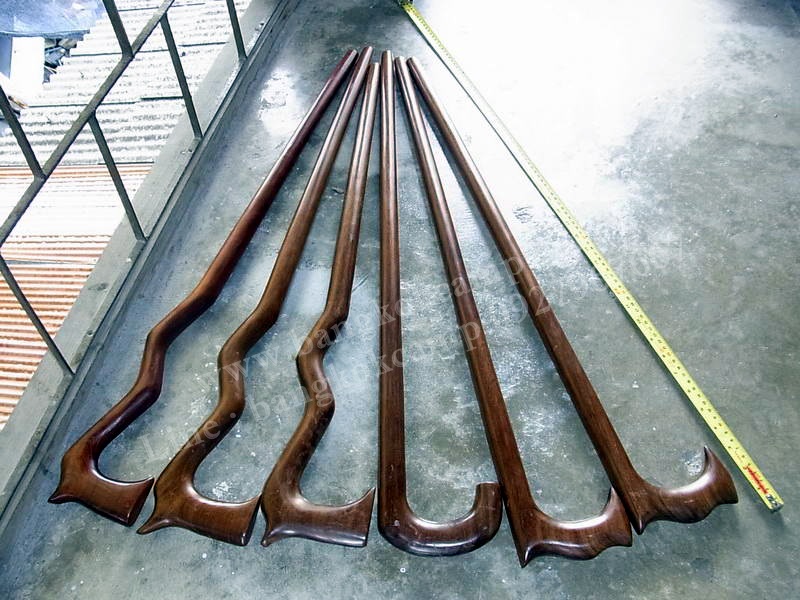 ไม้เท้า ไม้มะค่า (ชุด1)