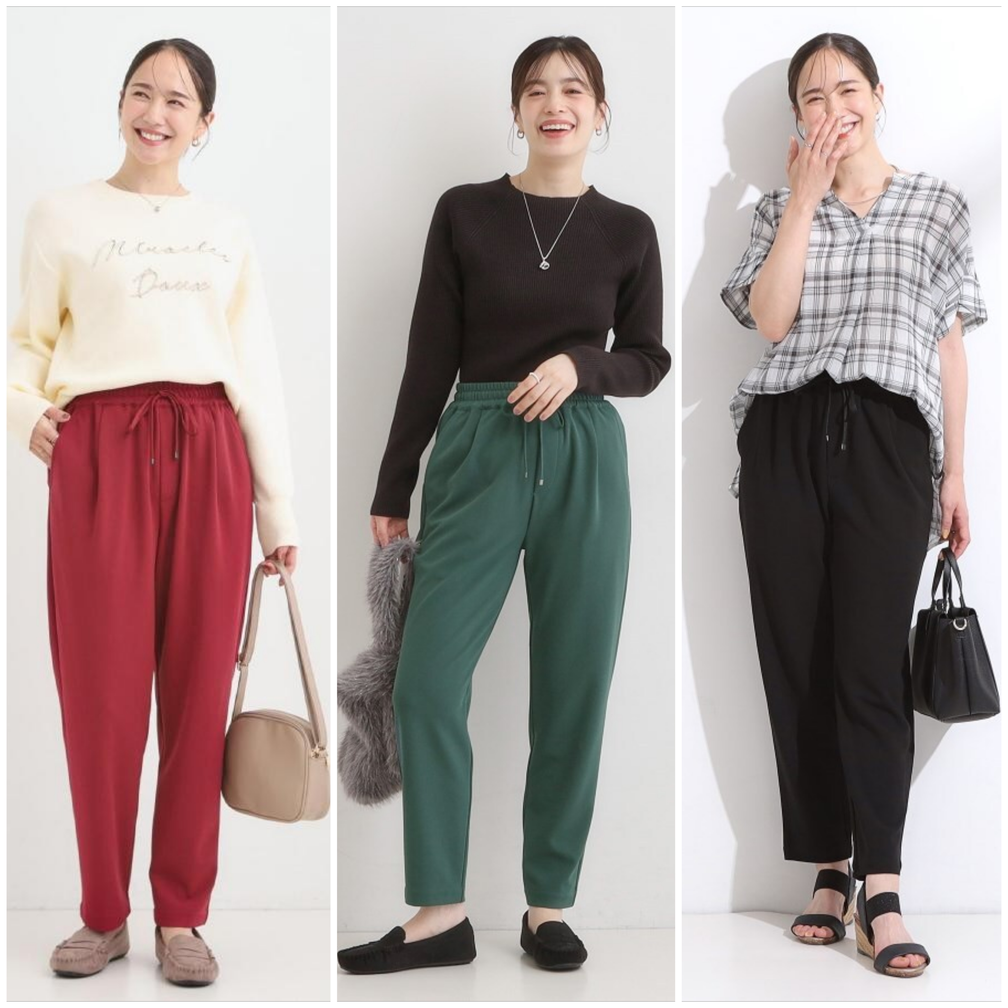 Shoo La Rue Women's Smart Easy Tapered Stretch Pants