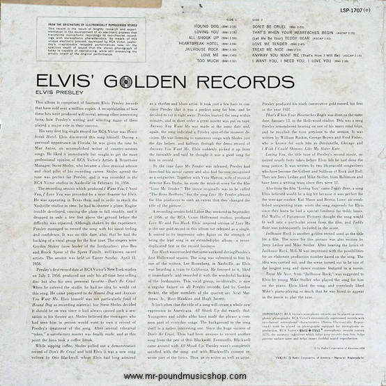 Elvis Presley - Elvis' Golden Records