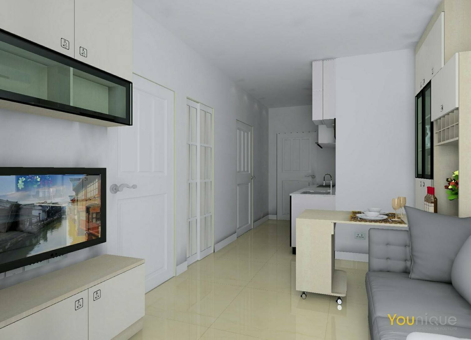 ให้เช่าคอนโด Rhythm Asoke 1 (ริทึ่ม อโศก 2) 2 ห้องนอน 1 ห้องน้ำ ชั้น 10 ขนาด 45 ตรม วิว สระว่ายน้ำ