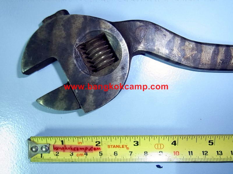 ประแจเลื่อนโบราณ เยอรมัน ตรารวงข้าว ขนาด 9.75 นิ้ว ...Made in Germany ใหม่เก่าเก็บ