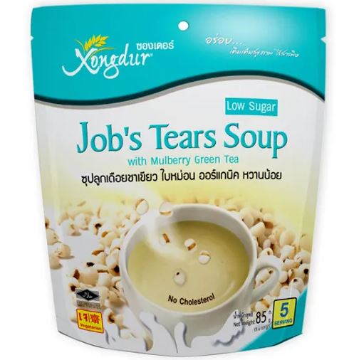 ซุปลูกเดือยชาเขียวหวานน้อย ขายยกแพ็ค (85กรัม x 6ห่อ)