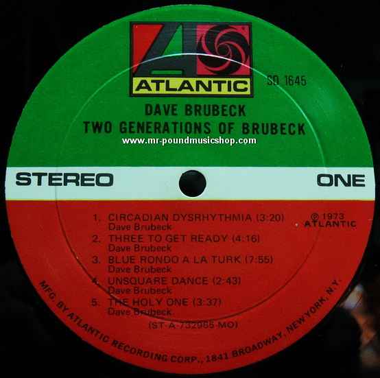 Dave Brubeck - Two Generations Of Brubeck