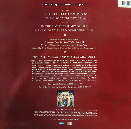 Michael Jackson - In The Closet (Mixes Behind Door #2)