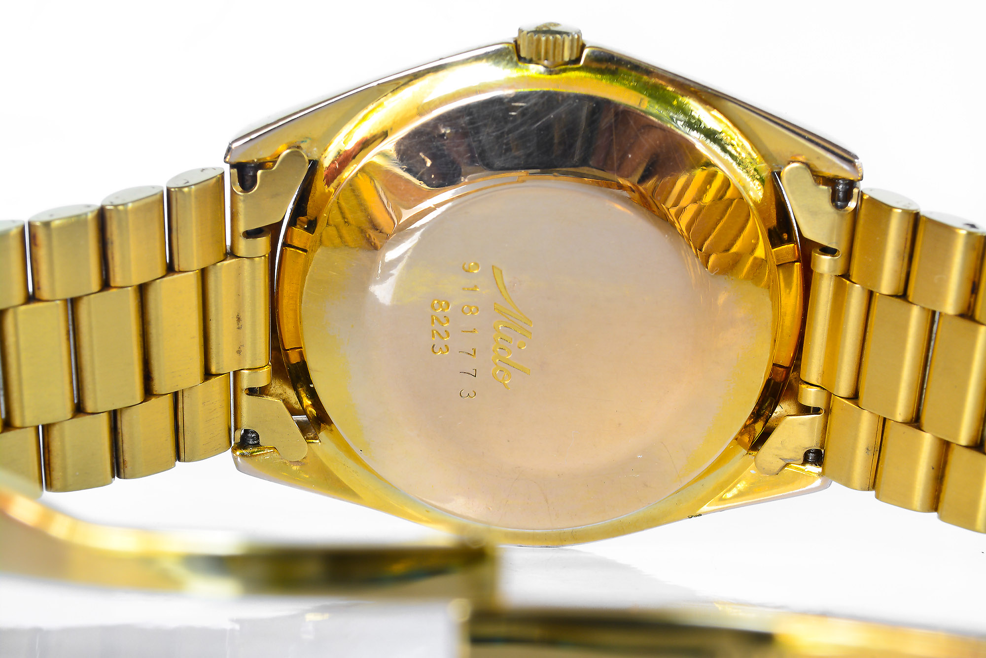 Mido Commander เรือนทอง daydate ขอบหยัก (Sold)