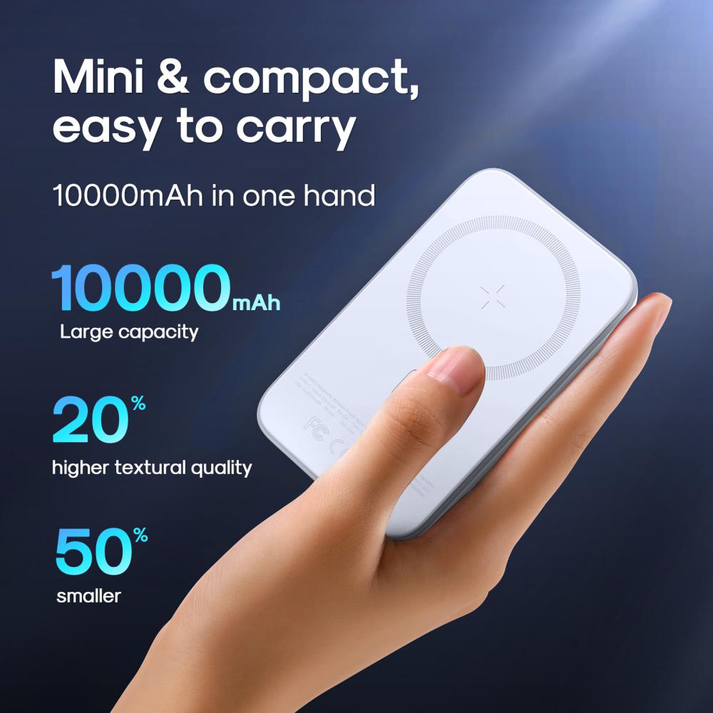 JOYROOM JR-W020 MAGNETIC WIRELESS POWER BANK - แบบชาร์จไร้สาย Magsafe (ความจุ 10000 mAh)