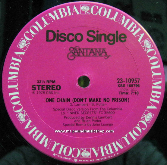 Santana - One Chain (Don't Make No Prison)