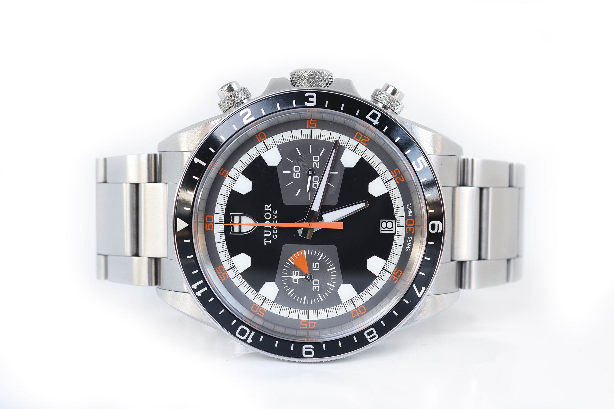 Tudor Heritage Chronograph Automatic King Size หน้าดำ ขอบฟิล์ม