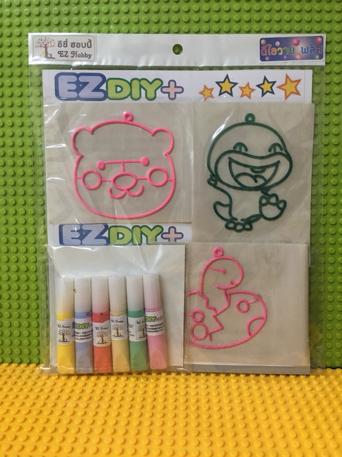 15 หยอดสี / บีบสี ติดกระจก - suncatcher / glass deco (EZ DIY+)