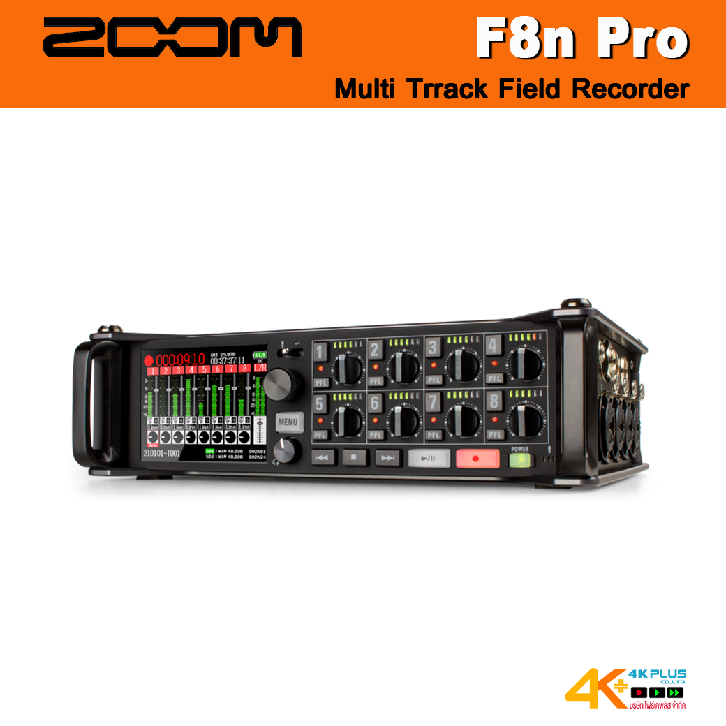 ZOOM F8n Pro Multi-Trrack Field Recorder