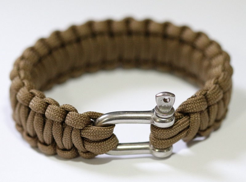 สายรัดข้อมือ PARACORD BRACELET ถักจากเชือก PARACORD550 รุ่นใหม่มี ห่วงสแตนเลส