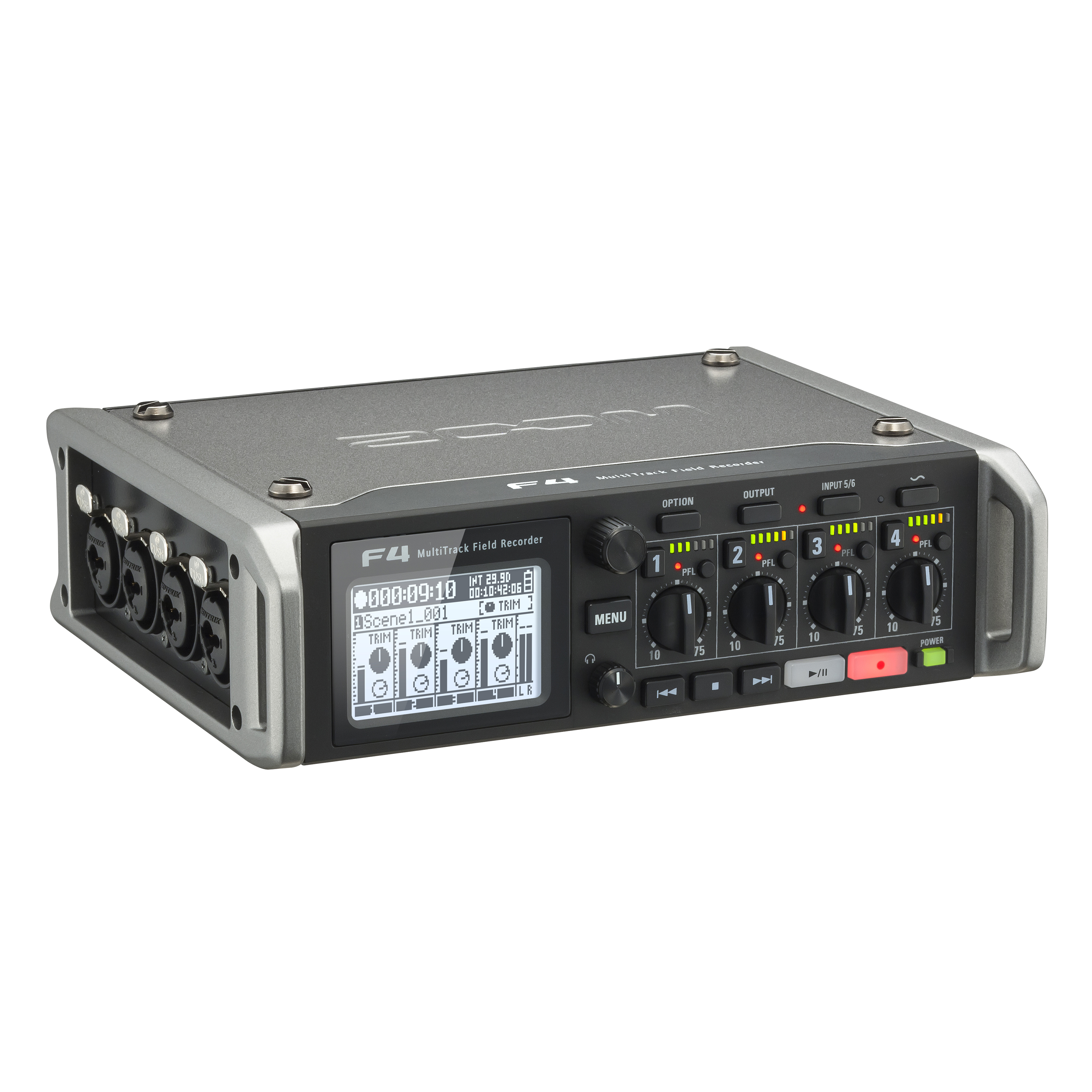ZOOM F4 Multitrack Field Recorder / 6 Inputs / 8 Tracks
