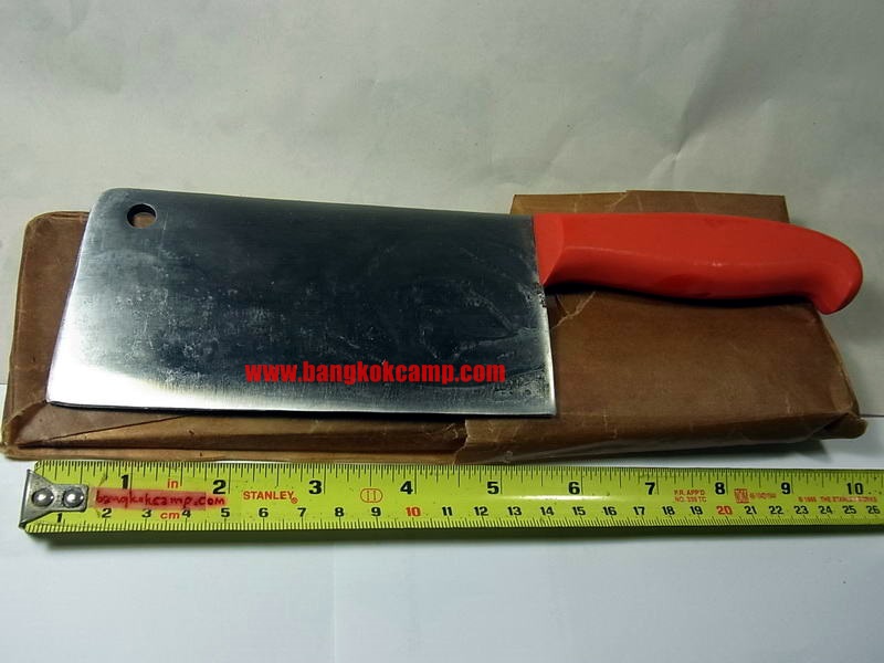 มีดสับ มีดปังตอเชคโก ด้ามแดง รุ่นเก่า ใหม่เก่าเก็บไม่ผ่านการใช้งาน Made in CZECHOSLOVAKIA เชคโกสโลวาเกีย