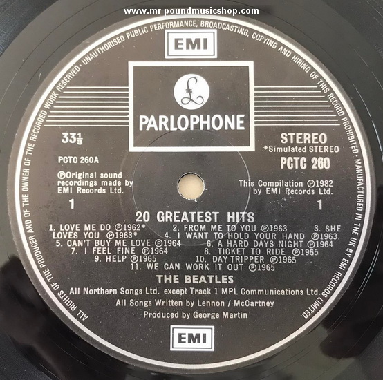 The Beatles - 20 Greatest Hits