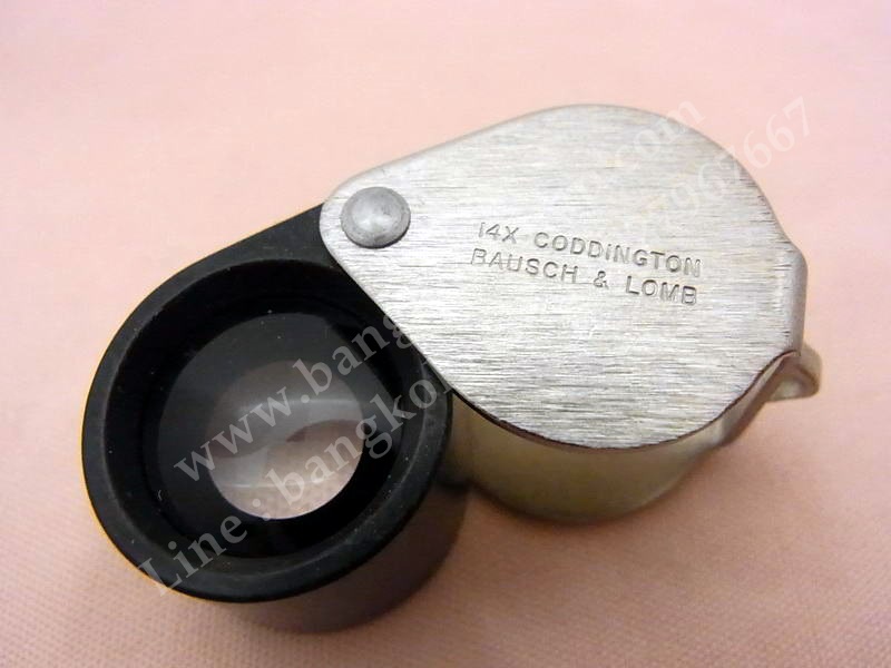 กล้องส่องพระ/จิวเวอรี่ BAUSCH&LOMB Coddington Magnifier 14x เลนส์ตาแมวใส ไร้ริ้วรอย สภาพสมบูรณ์ ....