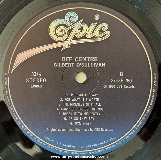 Gilbert O'Sullivan - Off Centre