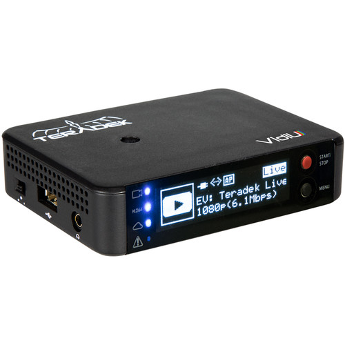TERADEK VidiU Stream HD video to the Web over WiFi, Ethernet, or 3G/4G LTE.