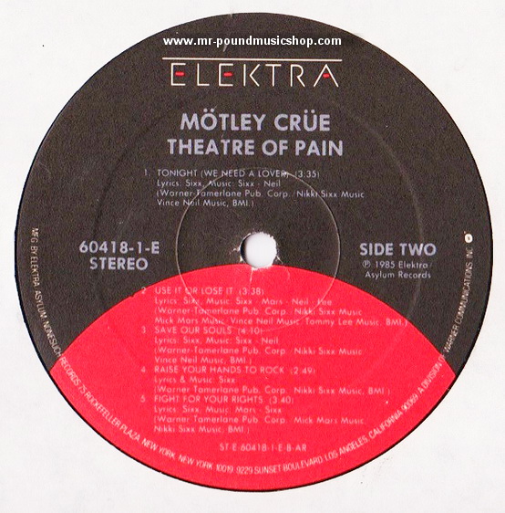 Motley Crue - Theatre Of Pain