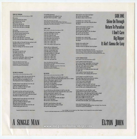 Elton John - A Single Man