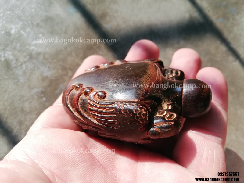 ขวดยานัตถ์ แกะจากเขาสัตว์ รูปนกคู่ (7)