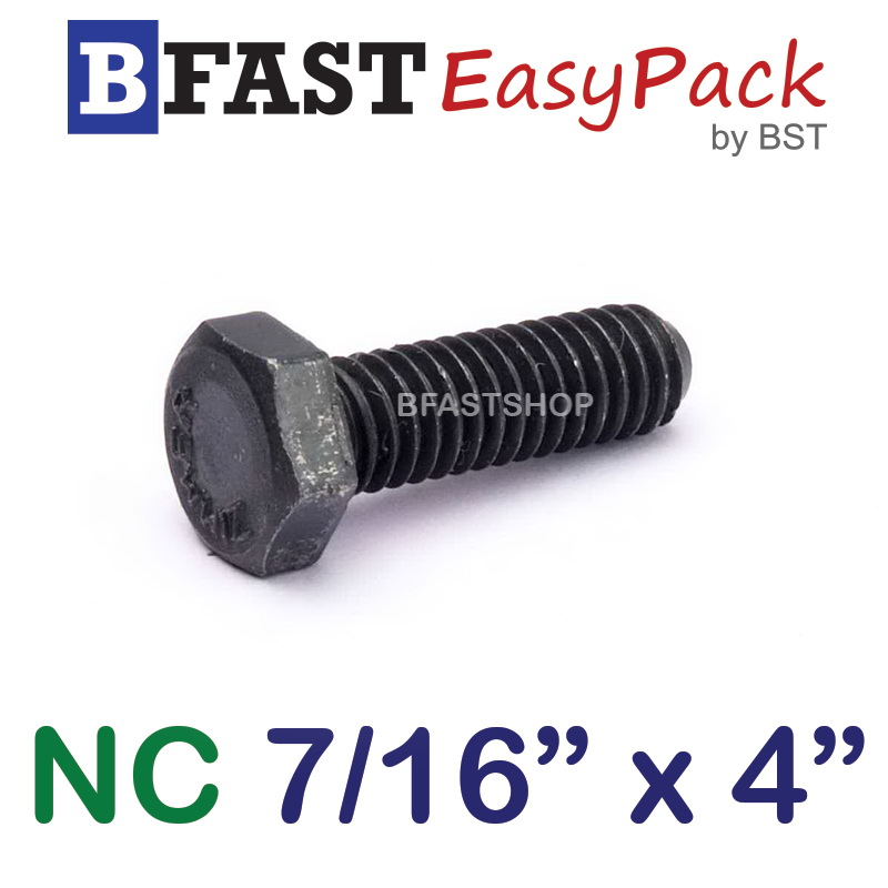 สกรู NC 7/16" x 4" (2 ตัว/ถุง) *เกลียวครึ่ง*