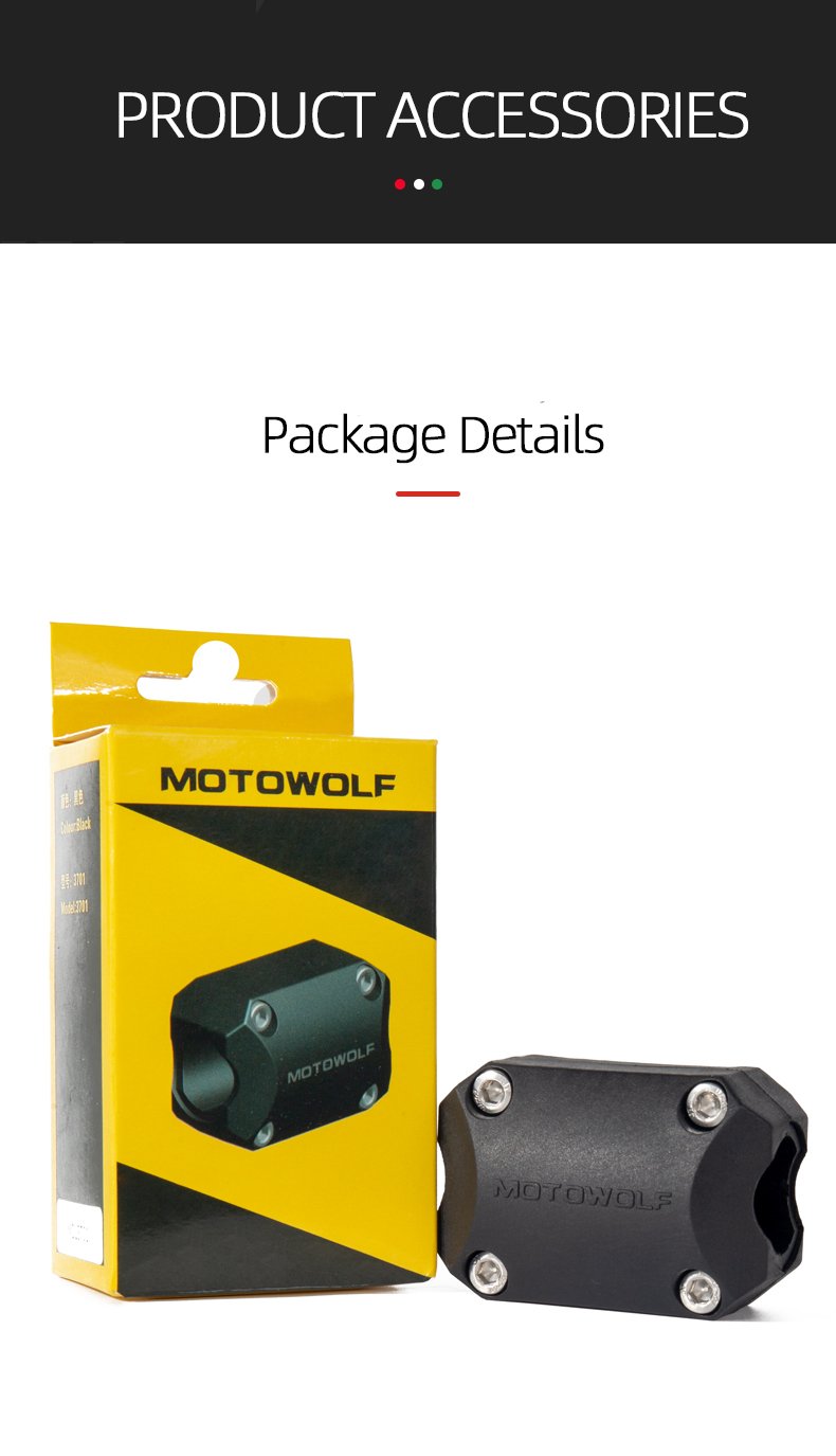 MOTOWOLF MDL 3701 - ประกับ กันล้มแคชบาร์ กันรอยแคชบาร์ ของแท้ 100%