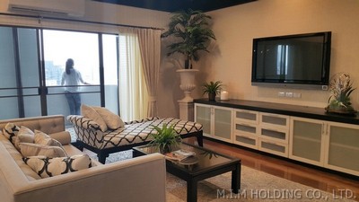ให้เช่าคอนโด Fifty Fifth Tower (ฟิฟตี้ ฟิฟท์ ทาวเวอร์) 3 ห้องนอน 3 ห้องน้ำ ห้อง 107 B ชั้น 34