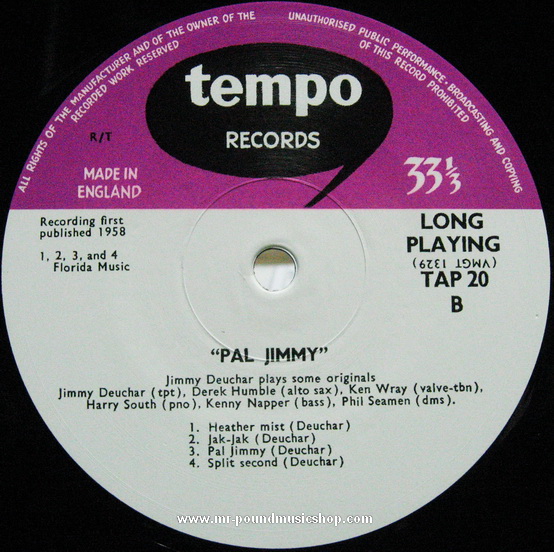 Jimmy Deuchar Quintet and Sextet - Pal Jimmy