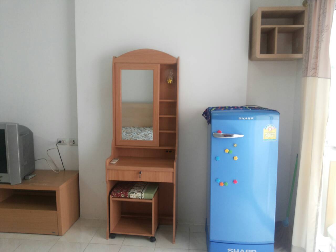 ให้เช่าคอนโดซิตี้โฮมรัชดา 10 (City Home Ratchada) ซอย 10 ราคา 8000บ./เดือนให้เช่า ห้อง Studio 30 ตร.ม. 1 ห้องน้ำ, 1 ห้องครัว ห้องครัวกั้นเป็นสัดส่วน ตึก A1 ชั้น 4