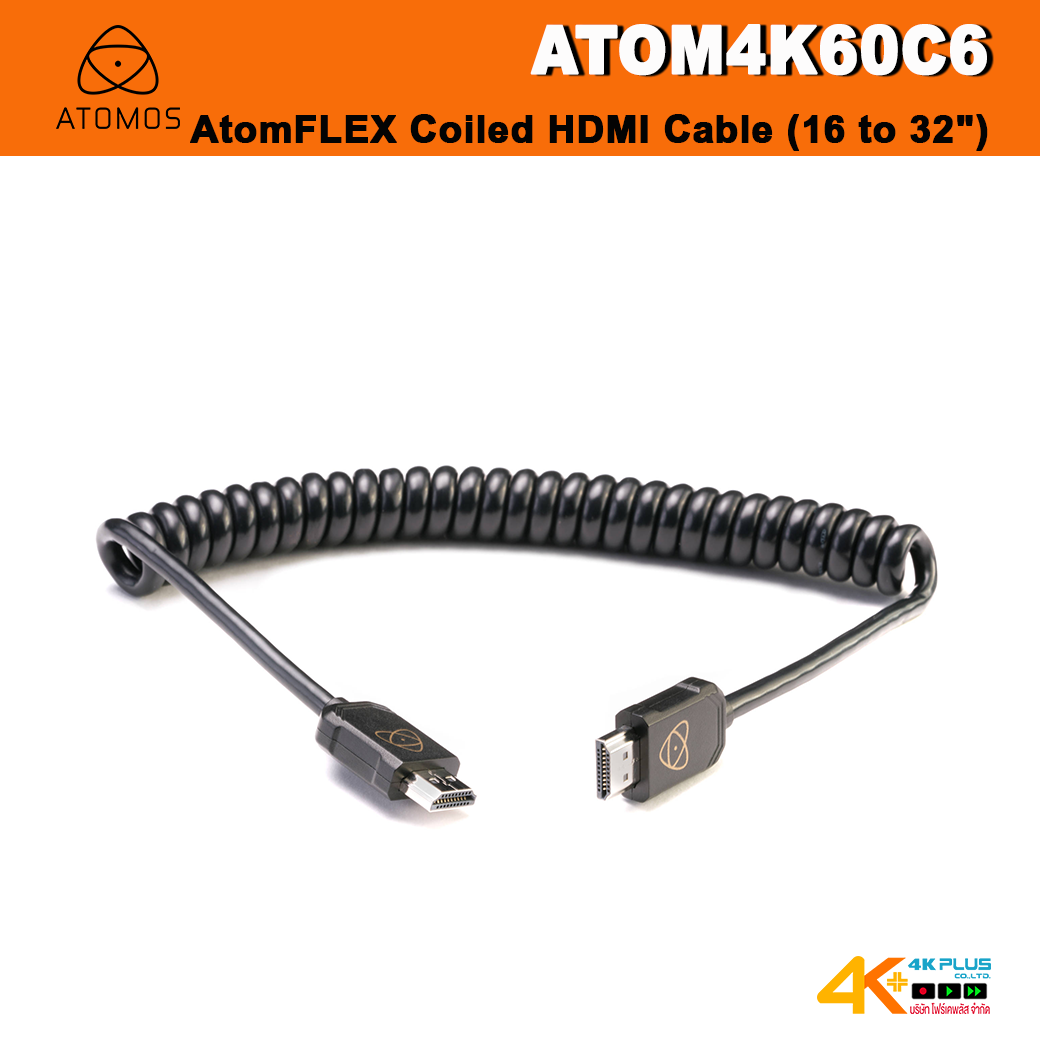 ATOMOS ATOM4K60C6 AtomFLEX Coiled HDMI Cable (16 to 32")