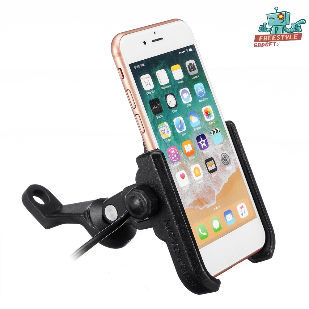 MOTOWOLF MDL 2805C USB Charges - ที่จับมือถือ ที่จับโทรศัพท์สำหรับมอเตอร์ไซค์ทุกรุ่น ของแท้ 100%