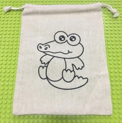ถุงผ้าระบายสี จระเข้ 2 21- Eco Bag croc 2 21