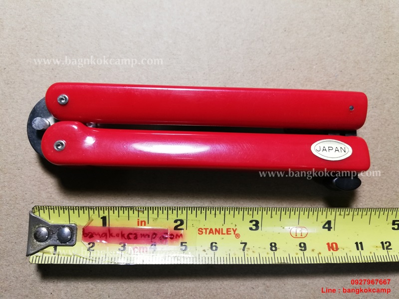 มีดญี่ปุ่น, มีดพับญี่ปุ่น รุ่นเก่า JAPAN ใหม่เก่าเก็บ (สีแดง)